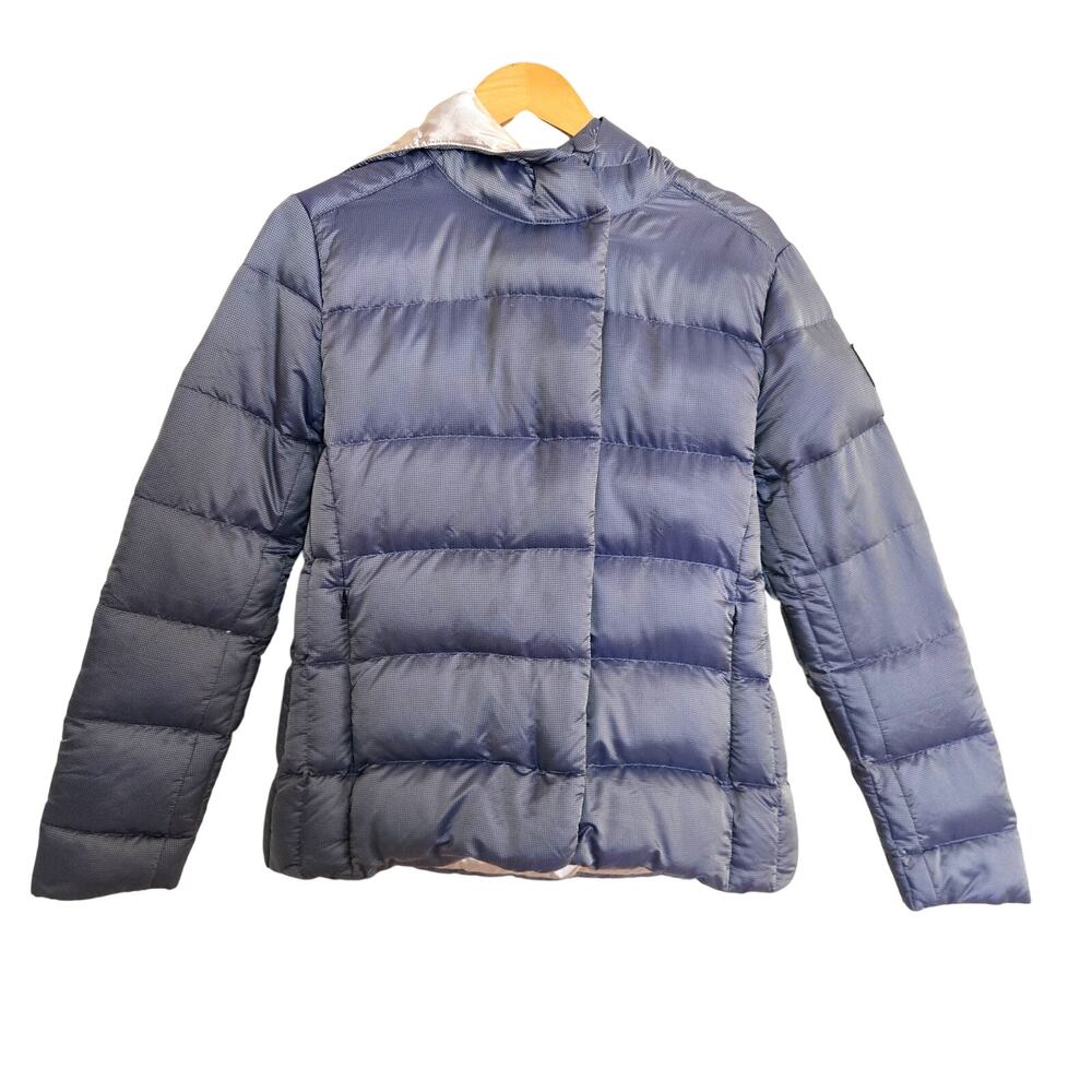 Obermeyer Women's M Periwinkle Down Puffer Hooded Jacket